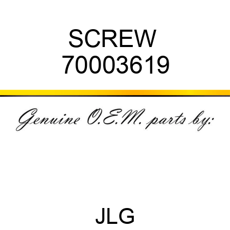 SCREW  70003619