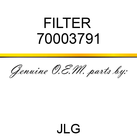 FILTER  70003791