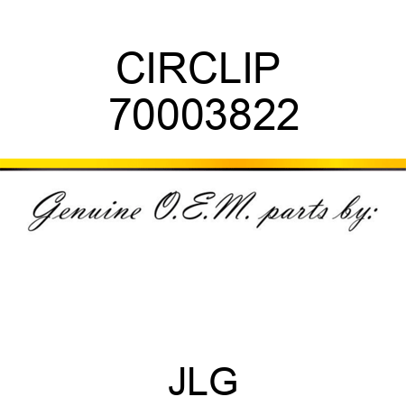 CIRCLIP  70003822