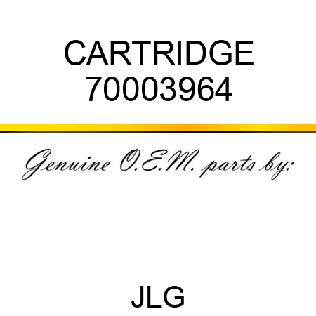 CARTRIDGE 70003964