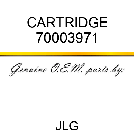 CARTRIDGE 70003971