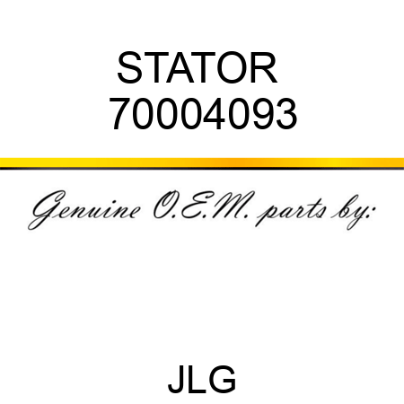 STATOR  70004093