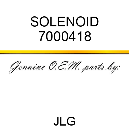 SOLENOID 7000418