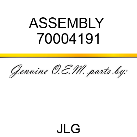 ASSEMBLY  70004191