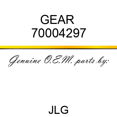 GEAR  70004297