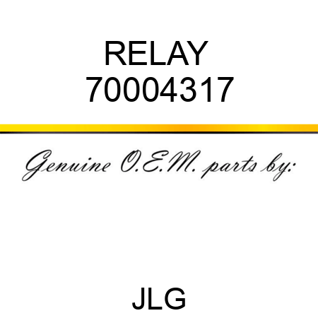 RELAY  70004317