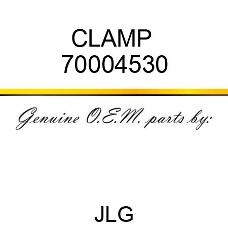 CLAMP  70004530