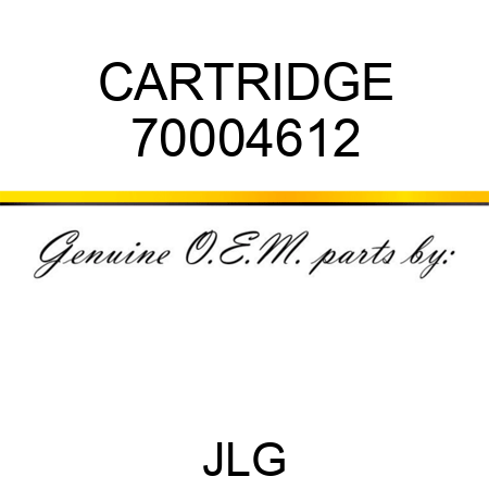 CARTRIDGE 70004612