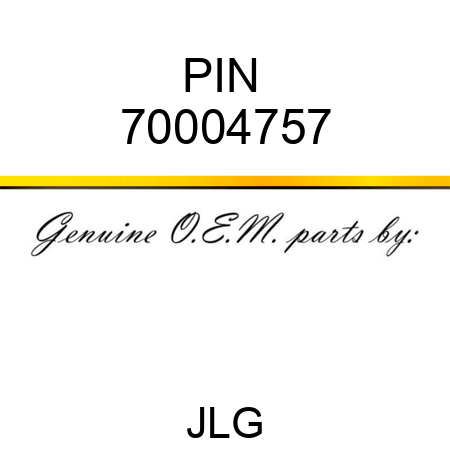 PIN  70004757