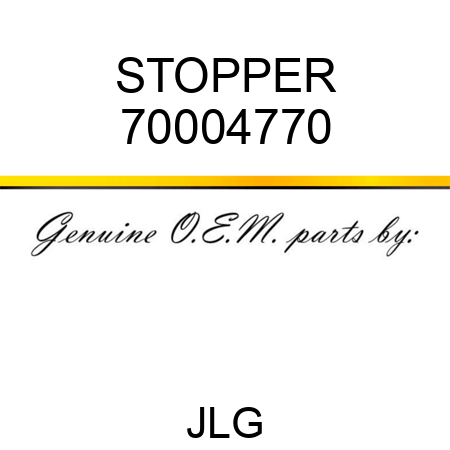 STOPPER 70004770
