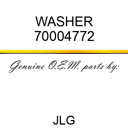 WASHER 70004772