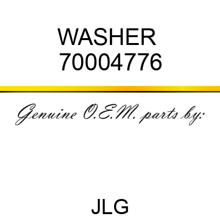 WASHER  70004776