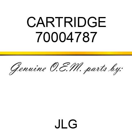 CARTRIDGE 70004787