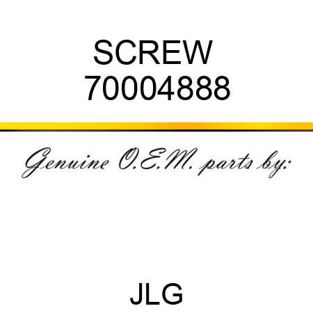 SCREW  70004888