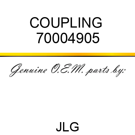 COUPLING  70004905