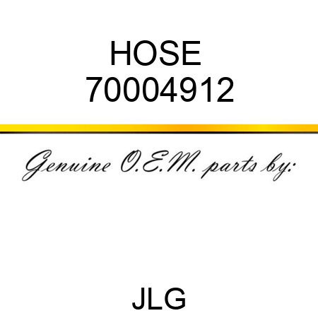 HOSE  70004912