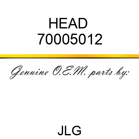 HEAD  70005012