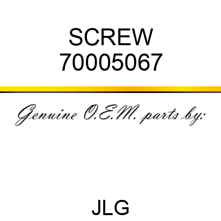 SCREW 70005067