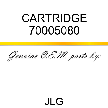 CARTRIDGE 70005080