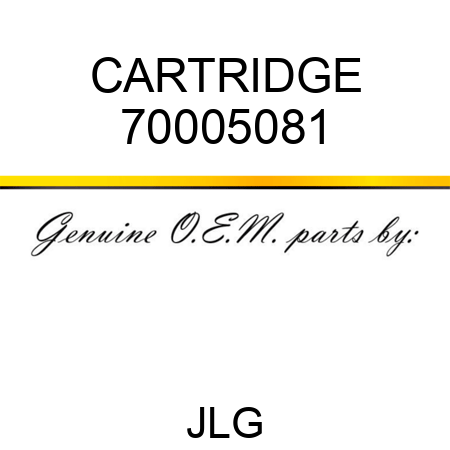 CARTRIDGE 70005081
