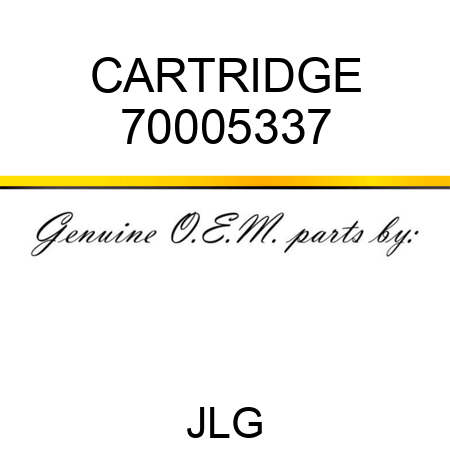 CARTRIDGE 70005337