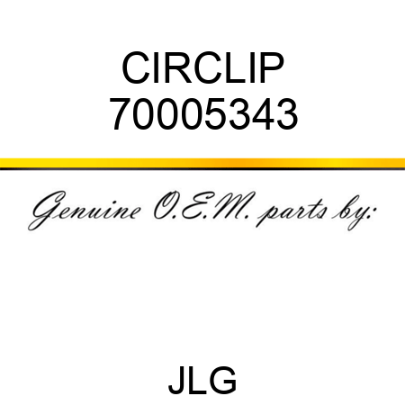 CIRCLIP 70005343