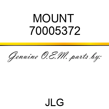 MOUNT  70005372