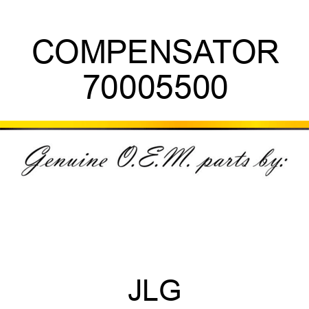 COMPENSATOR 70005500