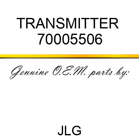 TRANSMITTER  70005506