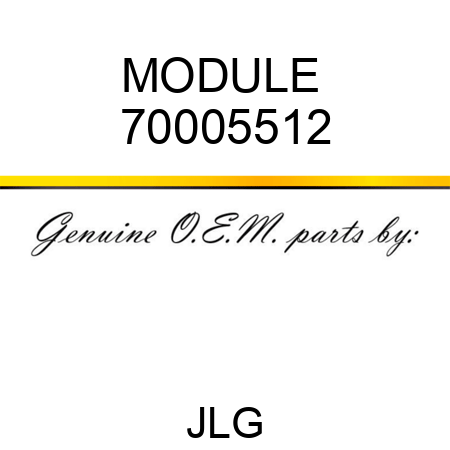 MODULE  70005512