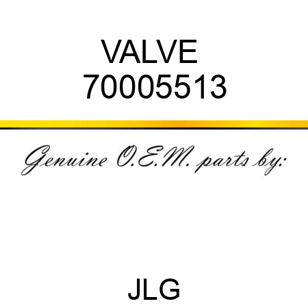 VALVE  70005513