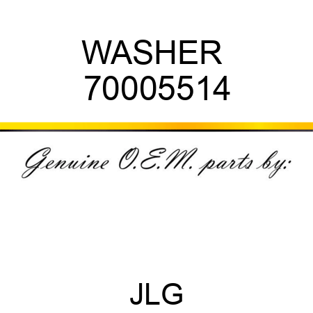 WASHER  70005514