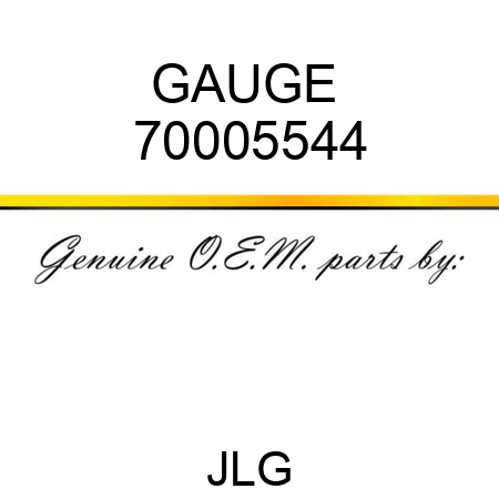 GAUGE  70005544