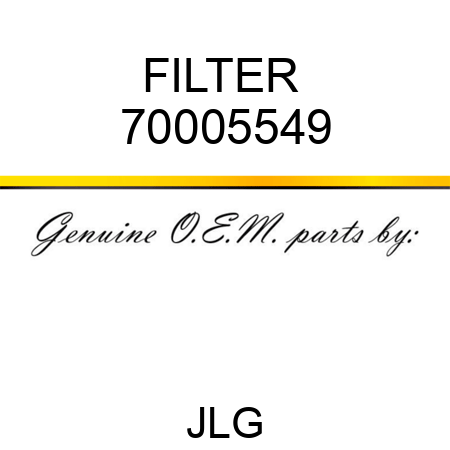 FILTER  70005549