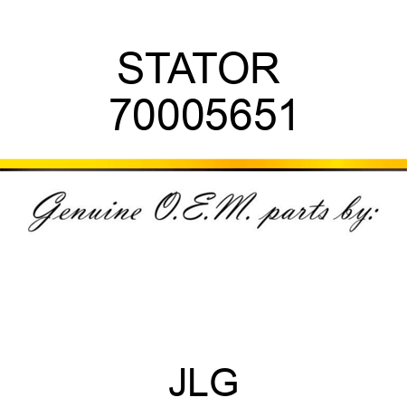 STATOR  70005651