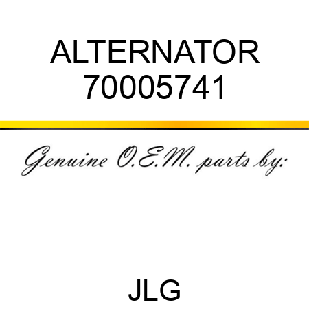 ALTERNATOR 70005741