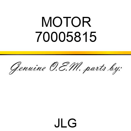 MOTOR 70005815