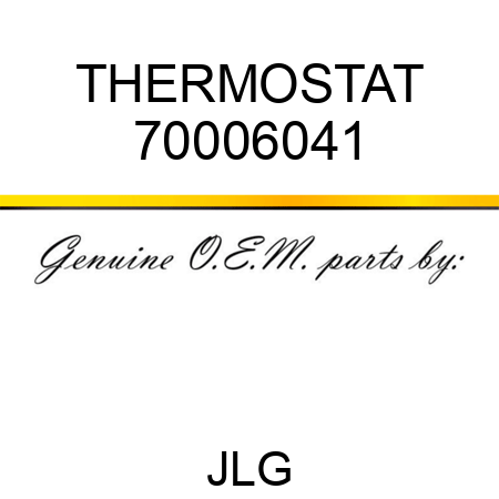 THERMOSTAT 70006041