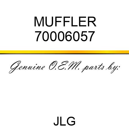MUFFLER 70006057