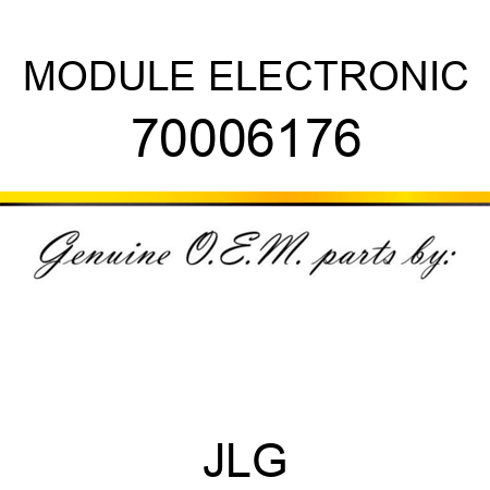MODULE ELECTRONIC 70006176