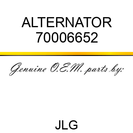 ALTERNATOR 70006652