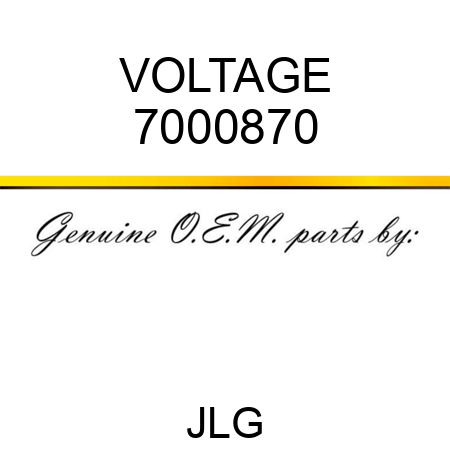 VOLTAGE 7000870