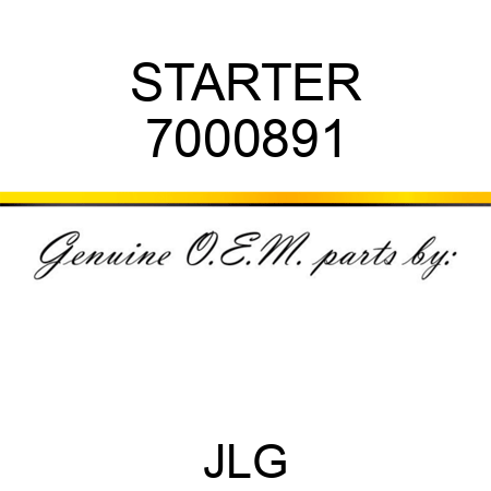 STARTER 7000891