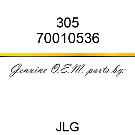 305 70010536