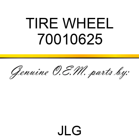 TIRE WHEEL 70010625
