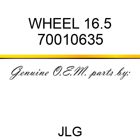 WHEEL 16.5 70010635