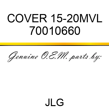 COVER 15-20MVL 70010660