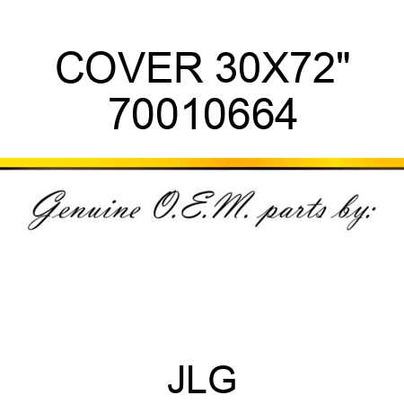 COVER 30X72