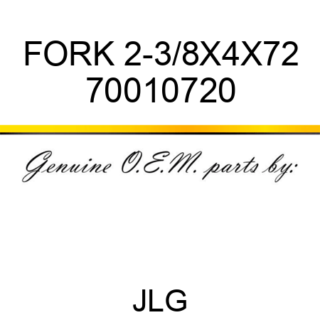 FORK 2-3/8X4X72 70010720