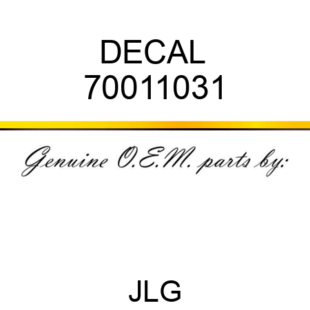 DECAL  70011031